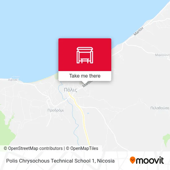 Polis Chrysochous Technical School 1 map