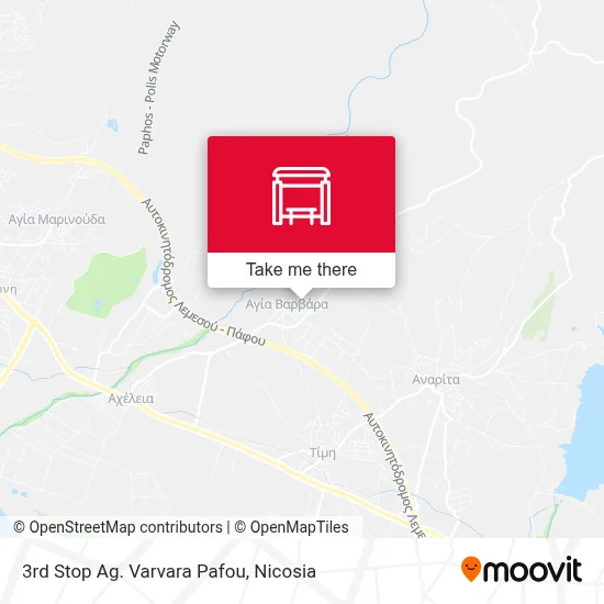 3rd Stop Ag. Varvara Pafou map