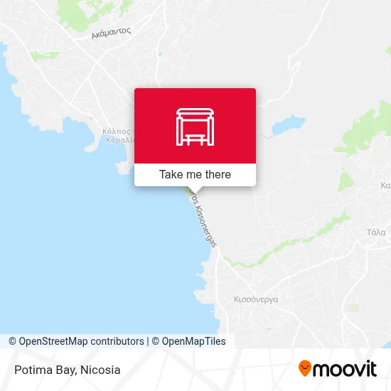 Potima Bay map