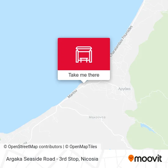 Argaka Seaside Road - 3rd Stop map