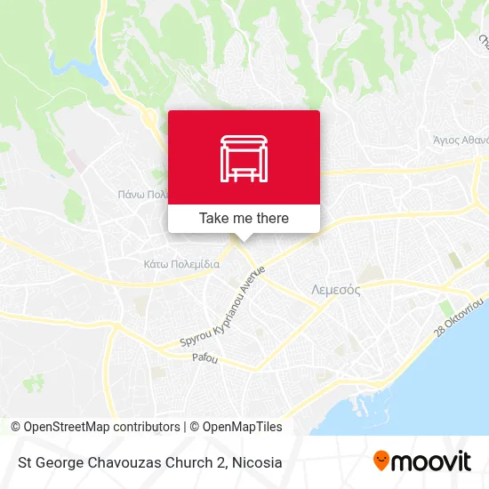 St George Chavouzas Church 2 map