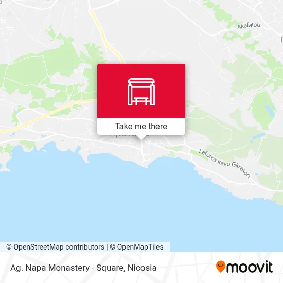 Ag. Napa Monastery - Square map