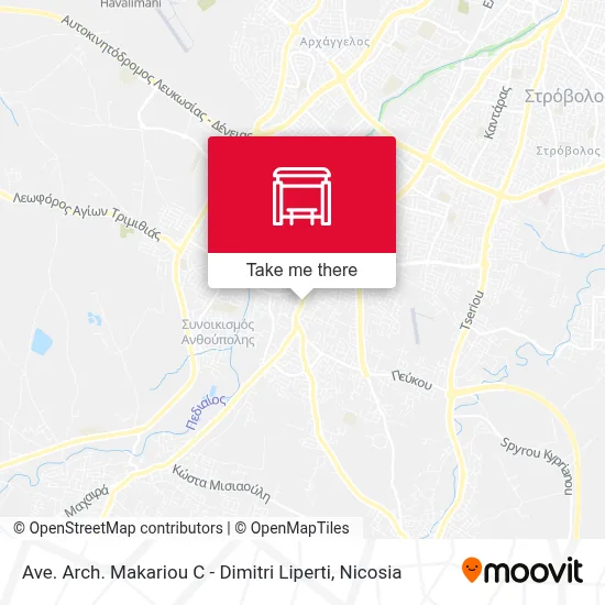 Ave. Arch. Makariou C - Dimitri Liperti map