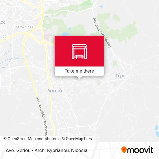 Ave. Geriou - Arch. Kyprianou map