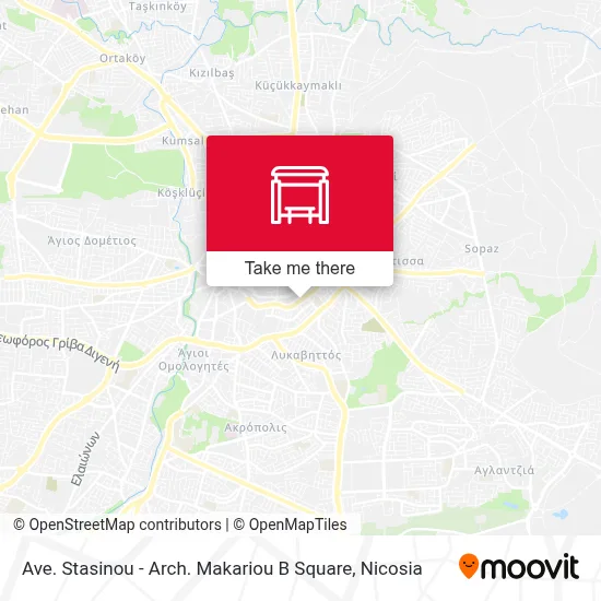 Ave. Stasinou - Arch. Makariou B Square map