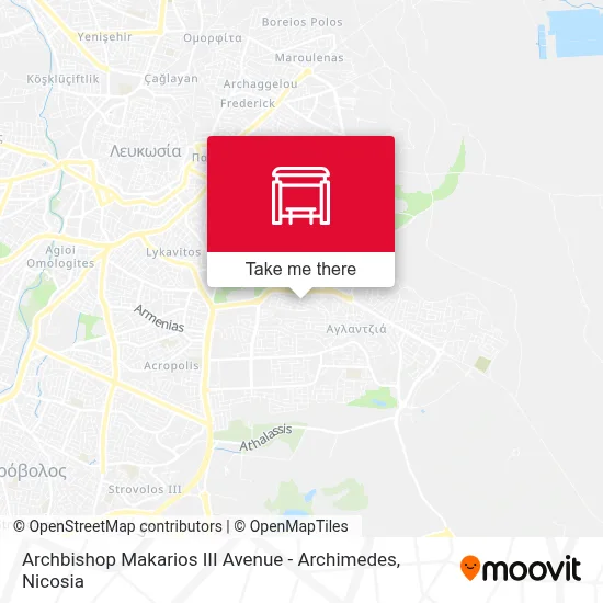 Archbishop Makarios III Avenue - Archimedes map