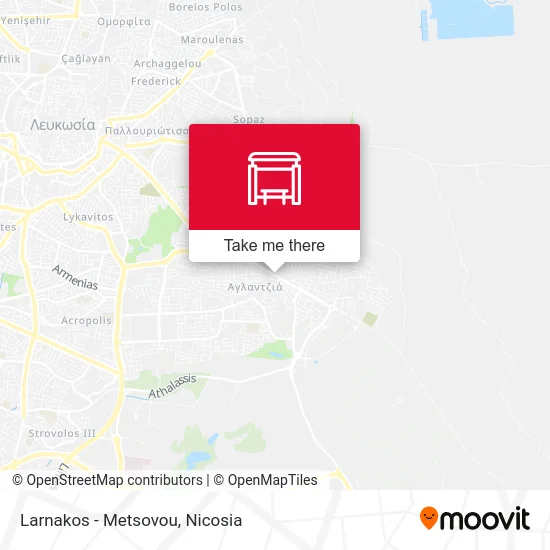 Larnakos - Metsovou map