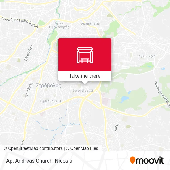 Ap. Andreas Church map
