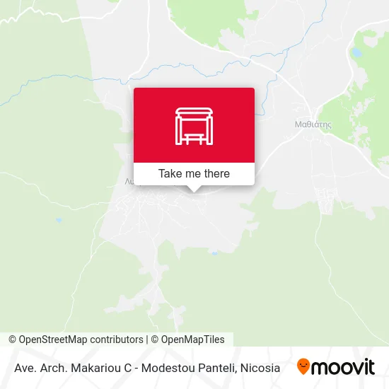 Archbishop Makarios III Avenue - Modestou Panteli map