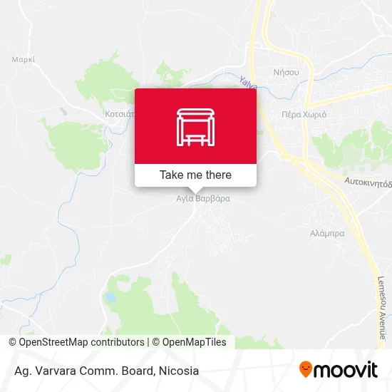 Ag. Varvara Comm. Board map