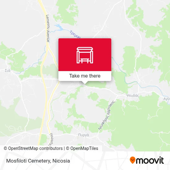 Mosfiloti Cemetery map