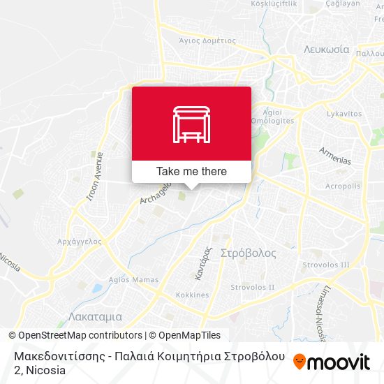 Μακεδονιτίσσης  - Παλαιά Κοιμητήρια Στροβόλου 2 map