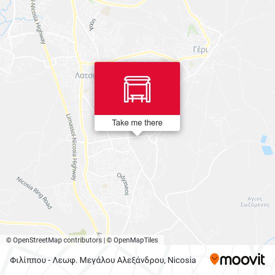 Φιλίππου - Λεωφ. Μεγάλου Αλεξάνδρου map