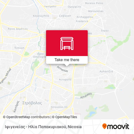 Ιφιγενείας - Ηλία Παπακυριακού map