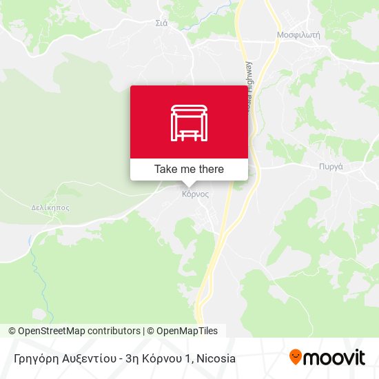 Γρηγόρη Αυξεντίου - 3η Κόρνου 1 map