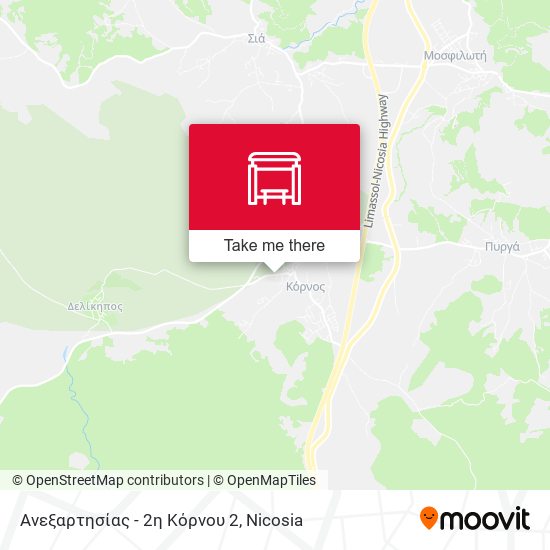 Ανεξαρτησίας - 2η Κόρνου 2 map