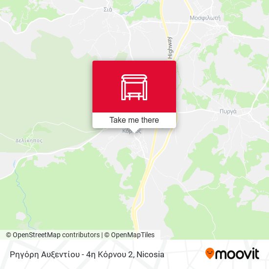 Ρηγόρη Αυξεντίου - 4η Κόρνου 2 map