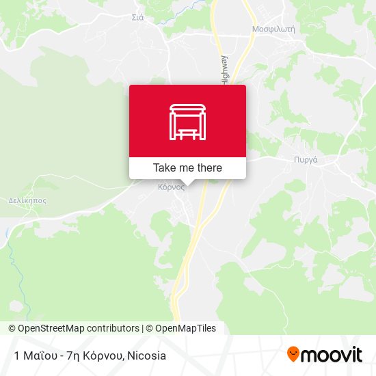 1 Μαΐου - 7η Κόρνου map
