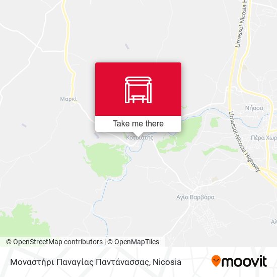 Μοναστήρι Παναγίας Παντάνασσας map