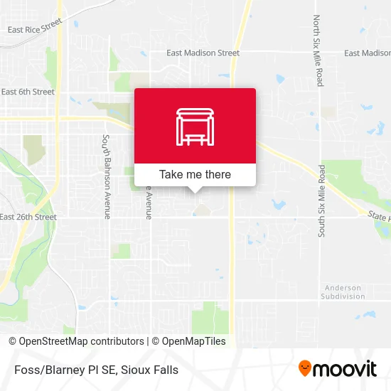 Mapa de Foss/Blarney Pl SE