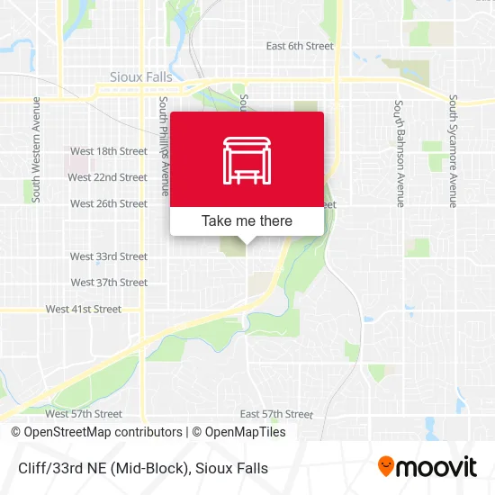 Mapa de Cliff/33rd NE (Mid-Block)