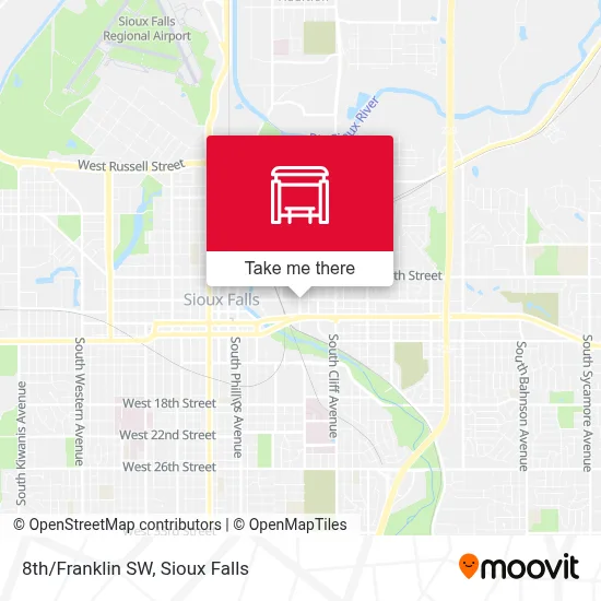 8th/Franklin SW map