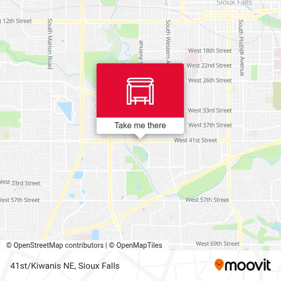 41st/Kiwanis NE map