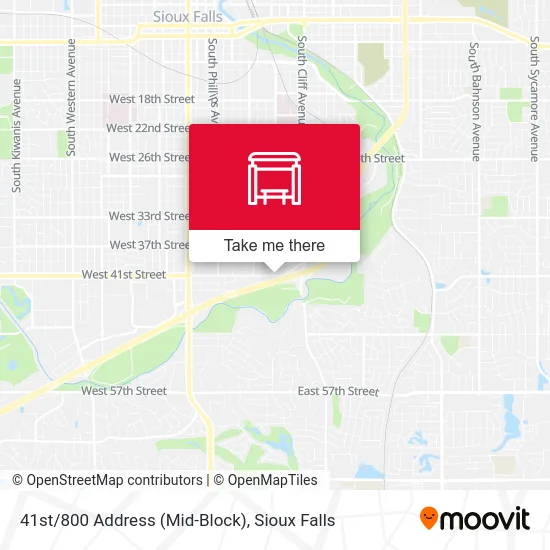 Mapa de 41st/800 Address (Mid-Block)