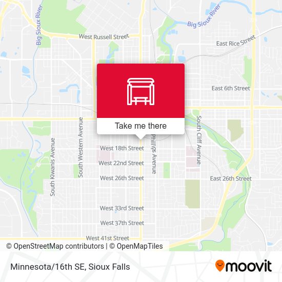 Mapa de Minnesota/16th SE