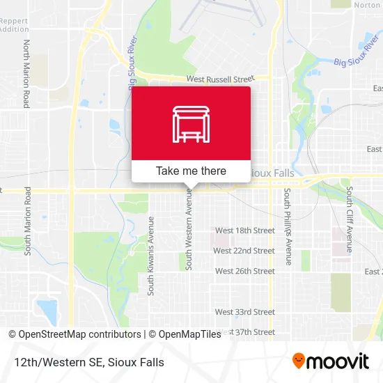 Mapa de 12th/Western SE
