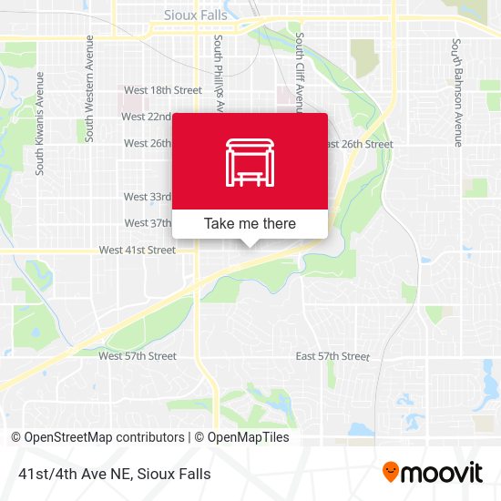 41st/4th Ave NE map
