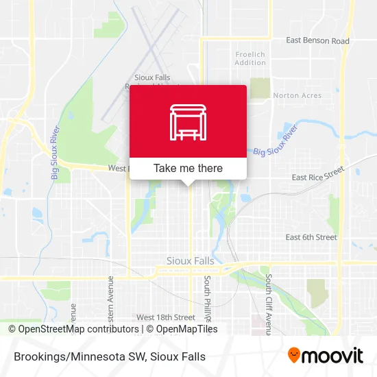 Mapa de Brookings/Minnesota SW