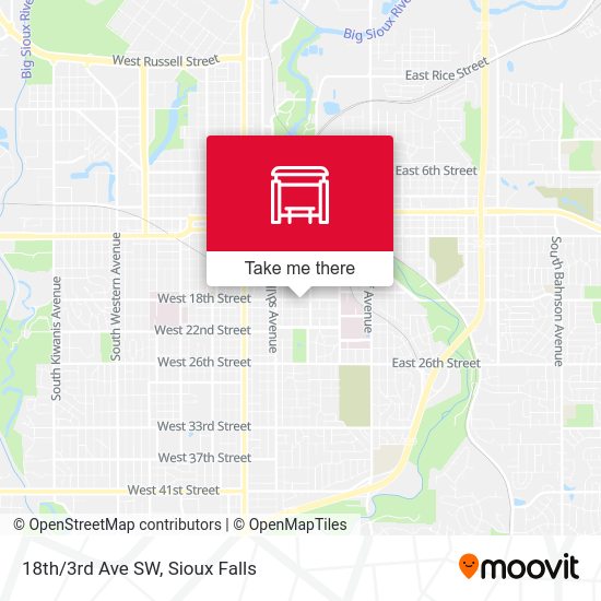 18th/3rd Ave SW map