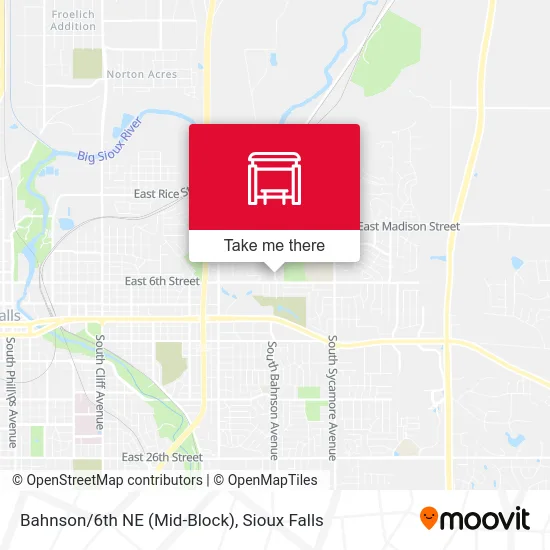 Bahnson/6th NE (Mid-Block) map
