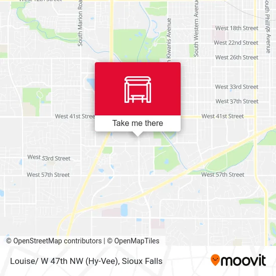 Mapa de Louise/ W 47th NW (Hy-Vee)