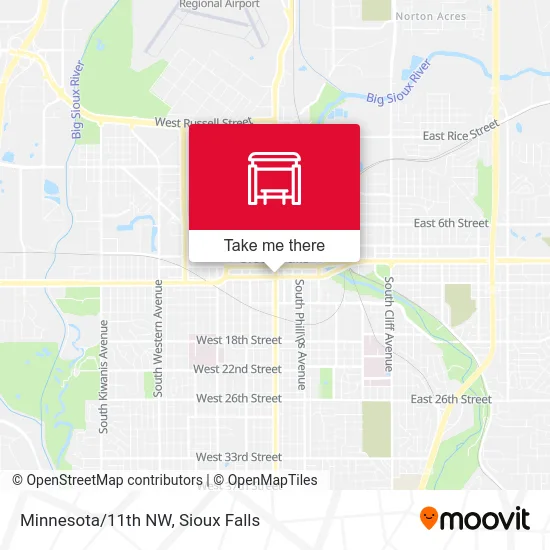 Mapa de Minnesota/11th NW