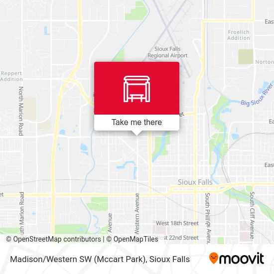 Mapa de Madison / Western SW (Mccart Park)