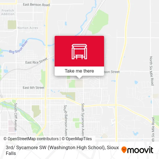 Mapa de 3rd/ Sycamore SW (Washington High School)