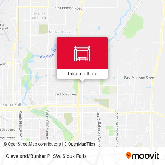 Mapa de Cleveland/Bunker Pl SW