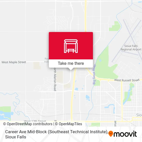 Mapa de Career Ave Mid-Block (Southeast Technical Institute)
