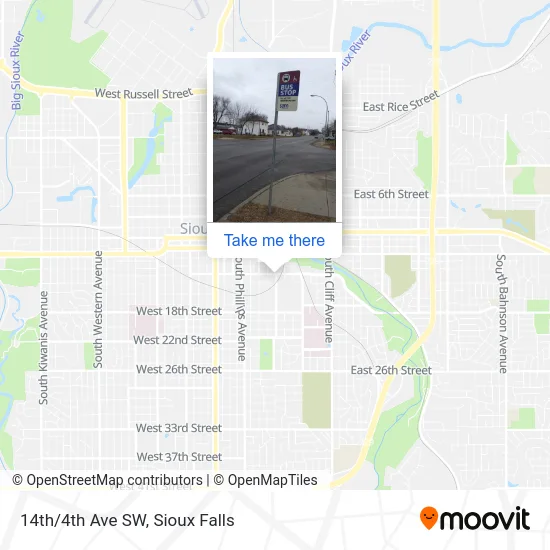 Mapa de 14th/4th Ave SW