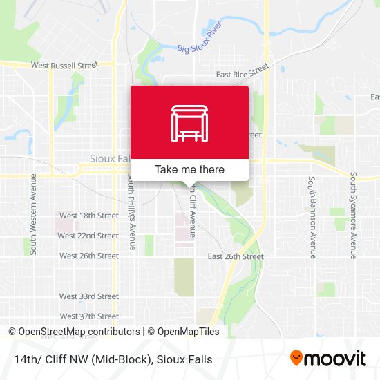 14th/ Cliff NW (Mid-Block) map