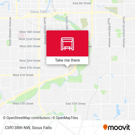 Cliff/38th NW map