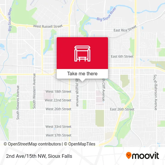 Mapa de 2nd Ave/15th NW