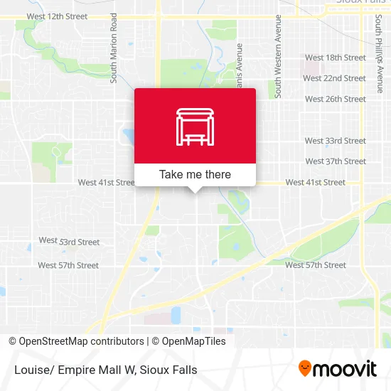 Louise/ Empire Mall W map