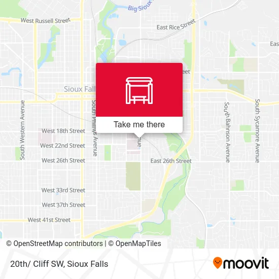 Mapa de 20th/ Cliff SW