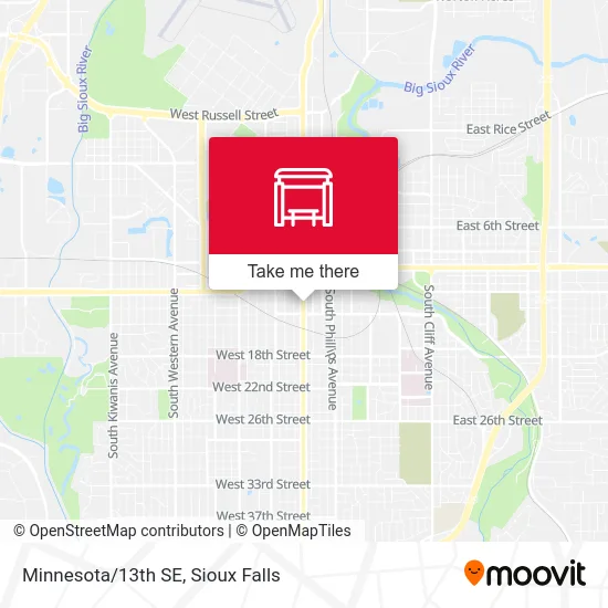 Mapa de Minnesota/13th SE