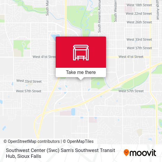 Southwest Center (Swc) Sam's Southwest Transit Hub map