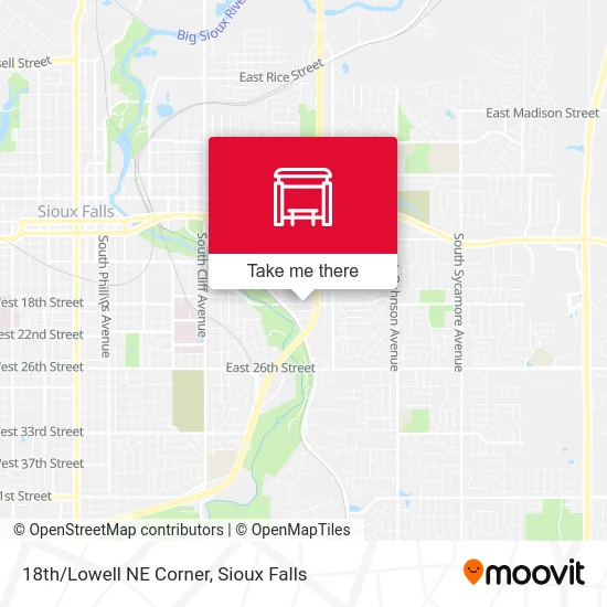 Mapa de 18th/Lowell NE Corner