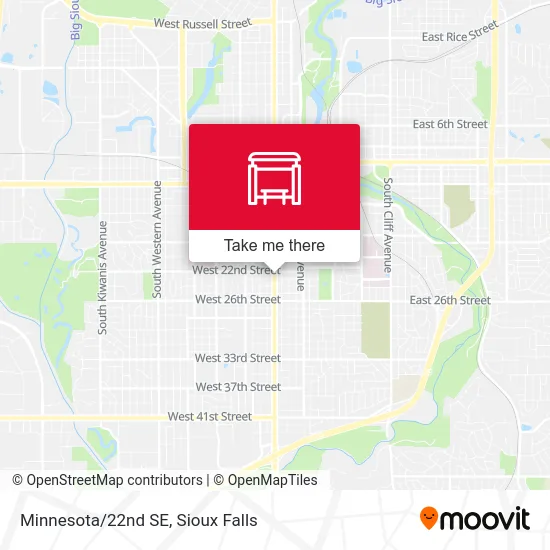 Mapa de Minnesota/22nd SE